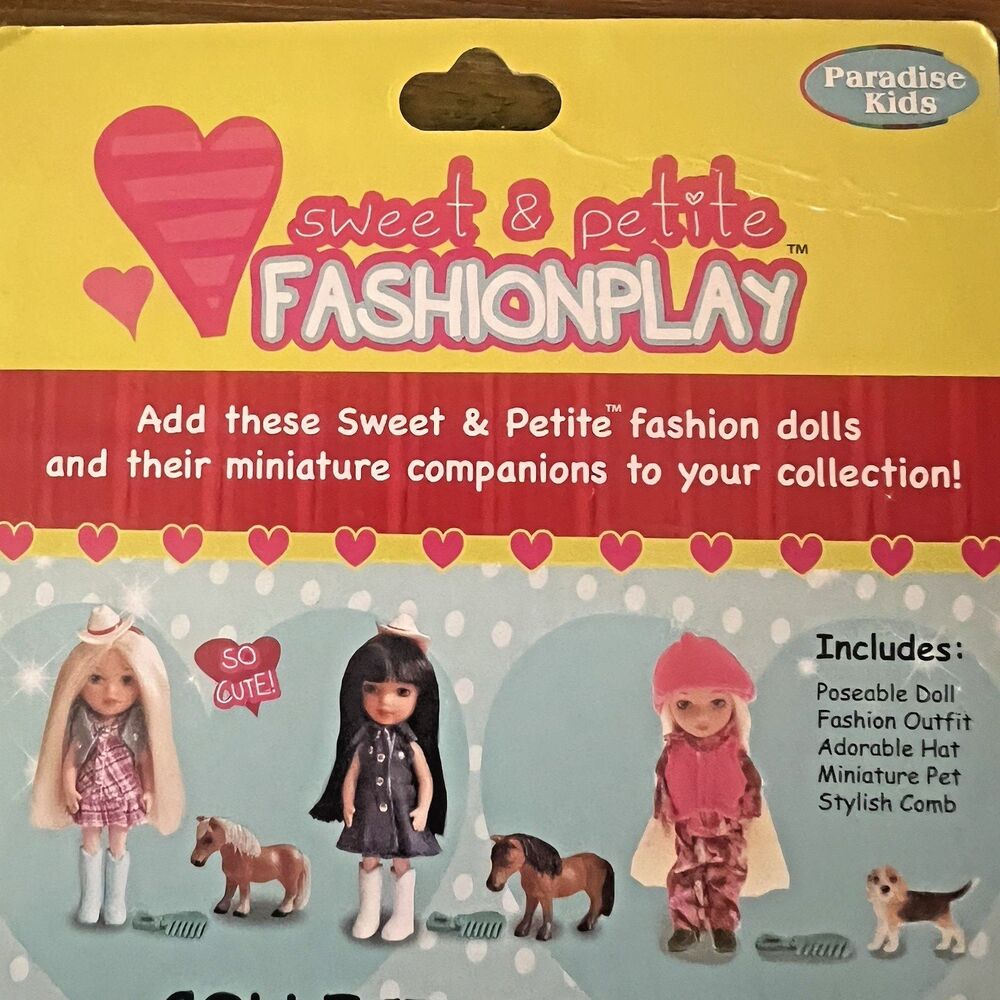 Sweet & Petite Fashionplay Doll & Horse Playset By Parade Kids New Blonde Hair - Picture 7 of 8